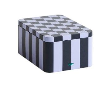 Tin Container klein dark blue and lavender Aufbewahrungsbox Hay
